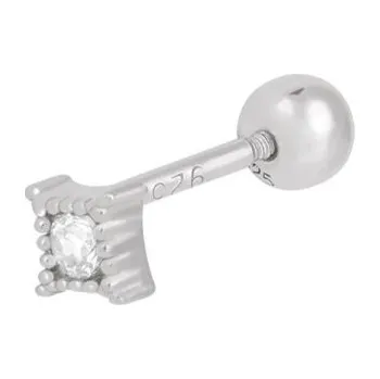 Náušnice Dámské peckové náušnice stříbrná 12