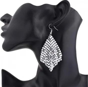 Náušnice Dámské visací náušnice G1189 stříbrná