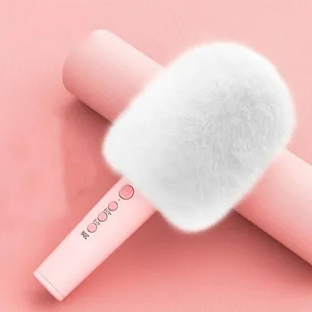 Mikrofon Bluetooth mikrofon s ochranou proti větru růžová