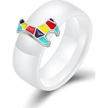 Šperk Dámský prstýnek D1600 bílá 9