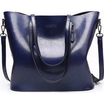 Kabelka Dámská kožená kabelka M993 tmavě modrá