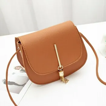 Kabelka Dámská crossbody kabelka M409 hnědá