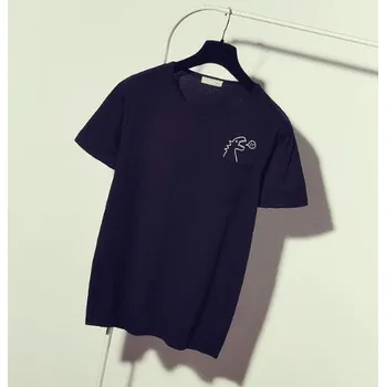 Dámské tričko s dinosaurem nad kapsou J1186 černá XXL