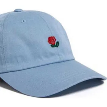 Kšiltovka Dámská kšiltovka s růží světle modrá