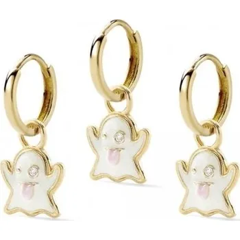 Náušnice Dámské kruhové náušnice s přívěskem 3 ks 3