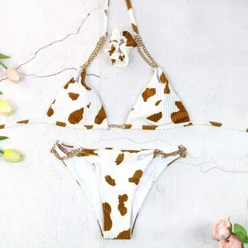 Dámské plavky Dámské bikiny P910 hnědá S