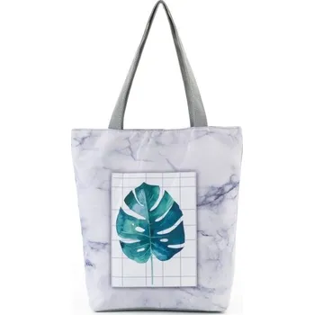 Kabelka Dámská plátěná taška Monstera 3