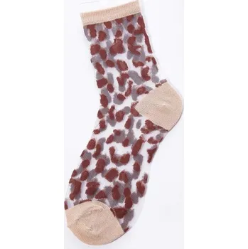 Dámské ponožky Dámské průsvitné ponožky s puntíky 3