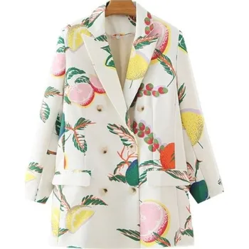 Dámské sako Dámský blejzr s motivem ovoce M