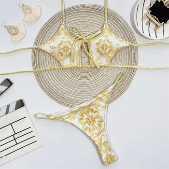 Dámské plavky Dámské bikiny P501 bílá M