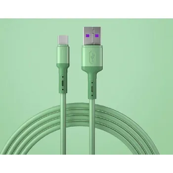 Datový kabel Datový kabel USB / USB-C K609 zelená 1 m