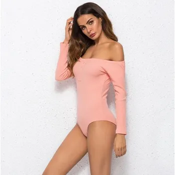 Body Dámské body s odhalenými rameny B749 růžová S