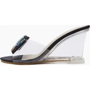 Dámské pantofle Dámské pantofle na klínu černá 36