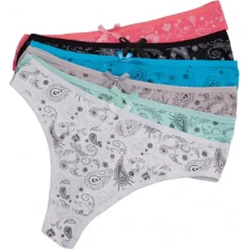 Kalhotky Dámská tanga orient - 6 ks S