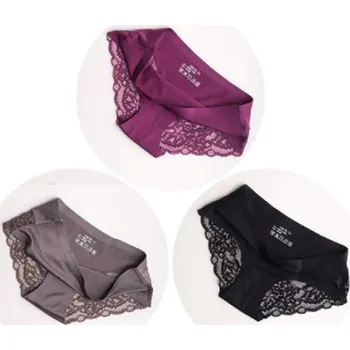 Dámské spodní prádlo Dámské sexy kalhotky s krajkou - 3 ks XXL 17