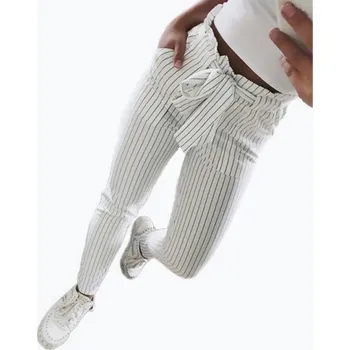 Dámské kalhoty Dámské kalhoty s mašlí bílá M