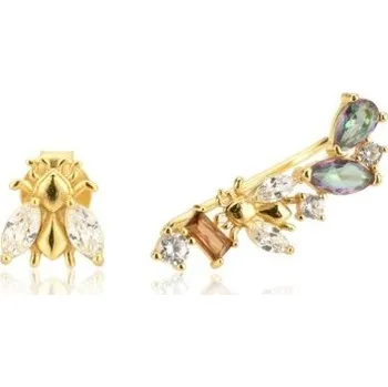 Náušnice Dámské náušnice se zirkony G630 zlatá 4