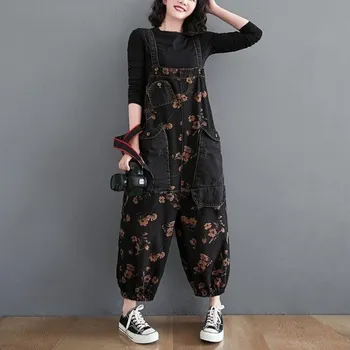 Dámský overall Dámský overal s květinami A2546 XL