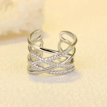 Prsten Dámský prstýnek D1253 stříbrná