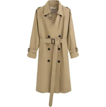 Dámský kabát Dámský trenčkot béžový L