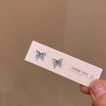 Náušnice Dámské peckové náušnice motýli 2