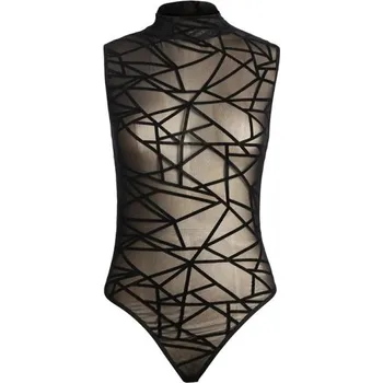 Body Dámské průsvitné body bez rukávů B784 XL