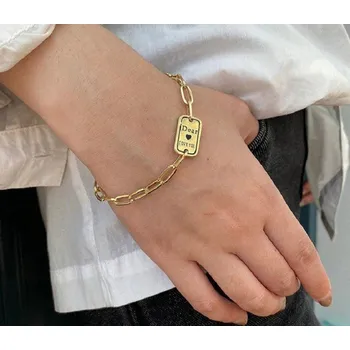 Náramek Dámský náramek s velkými oky H183