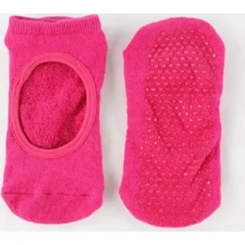 Dámské ponožky Dámské taneční protiskluzové ponožky tmavě růžová