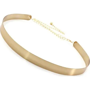 Opasek Dámský kovový pásek zlatá 1