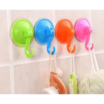 Držák na ručník Barevné háčky s přísavkami - 5 kusů