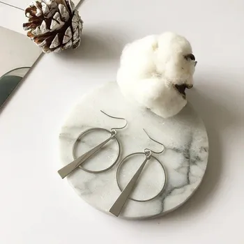 Náušnice Dámské visací náušnice G1405 stříbrná