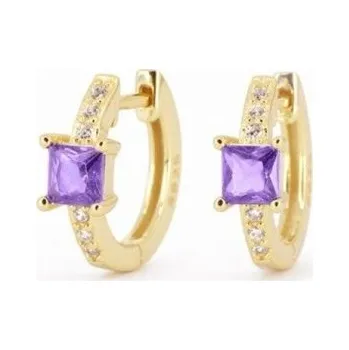 Šperk Dámské kruhové náušnice se zirkony G312 4