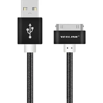 Datový kabel Datový kabel USB na Apple 30-pin černá 25 cm