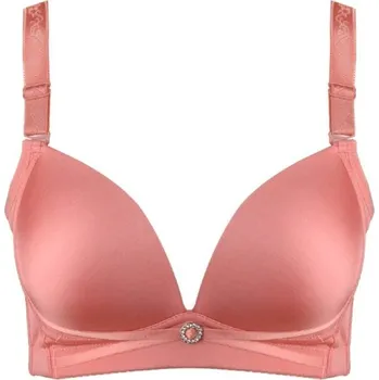Podprsenka Dámská podprsenka s výstřihem růžová 90C