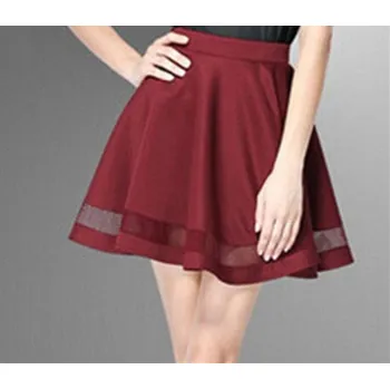 Dámská sukně Dámská mini sukně A1126 vínová S