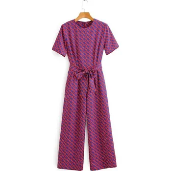 Dámský overall Dámský overal se vzorem a vázáním L