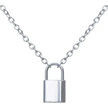 Náhrdelník Dámsky náhrdelník se zámkem D54 stříbrná