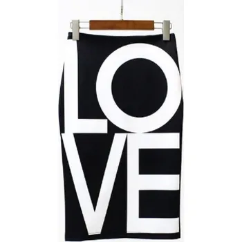 Dámská sukně Dámská stylová sukně s potiskem LOVE S