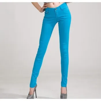 Dámské džíny Dámské stylové džíny - Světle modré 29