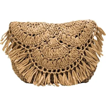 Kabelka Dámská slaměná kabelka M973 hnědá