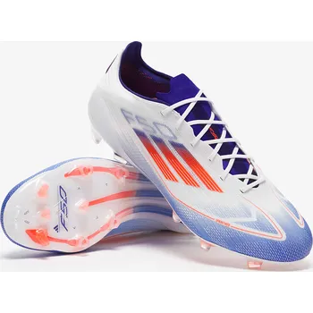 Kopačky Kopačky adidas F50 Elite FG bílá/modrá (12,5uk/ 48EU)