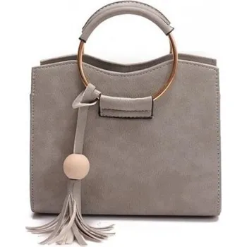 Kabelka Dámská kožená kabelka M829 šedá