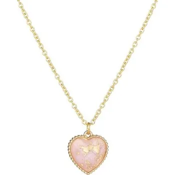 Náhrdelník Dámský náhrdelník se srdcem G821 růžová