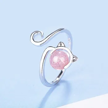 Prsten Dámský prstýnek kočka D1356