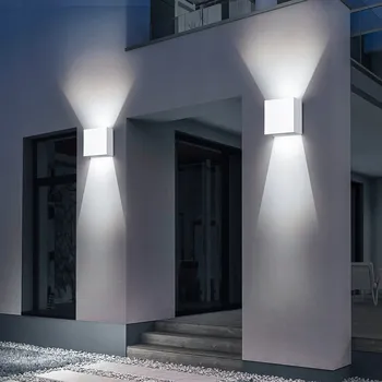 Nástěnné svítidlo 2X Nástěnné svítidlo do obýváku, chodby, LED lampa NAHORU A DOLŮ MODERNÍ IP65 12W