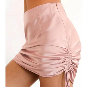 Dámská sukně Dámská mini sukně s vysokým pasem A1141 růžová XS