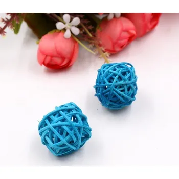 Barevné dekorační míčky - DIY - 10 kusů modrá