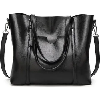 Kabelka Dámská kožená kabelka M1253 černá