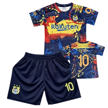Numberoplus Dětský fotbalový dres Komplet - Lionel Messi LM10 ( Rakuten ) Velikost: 8-let.(vel.122)