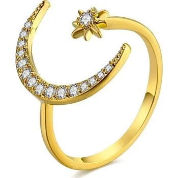 Prsten Dámský prstýnek s měsícem D2433 zlatá